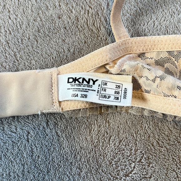 DKNY Blush Lace Pushup Bra 32B - Picture 4 of 5